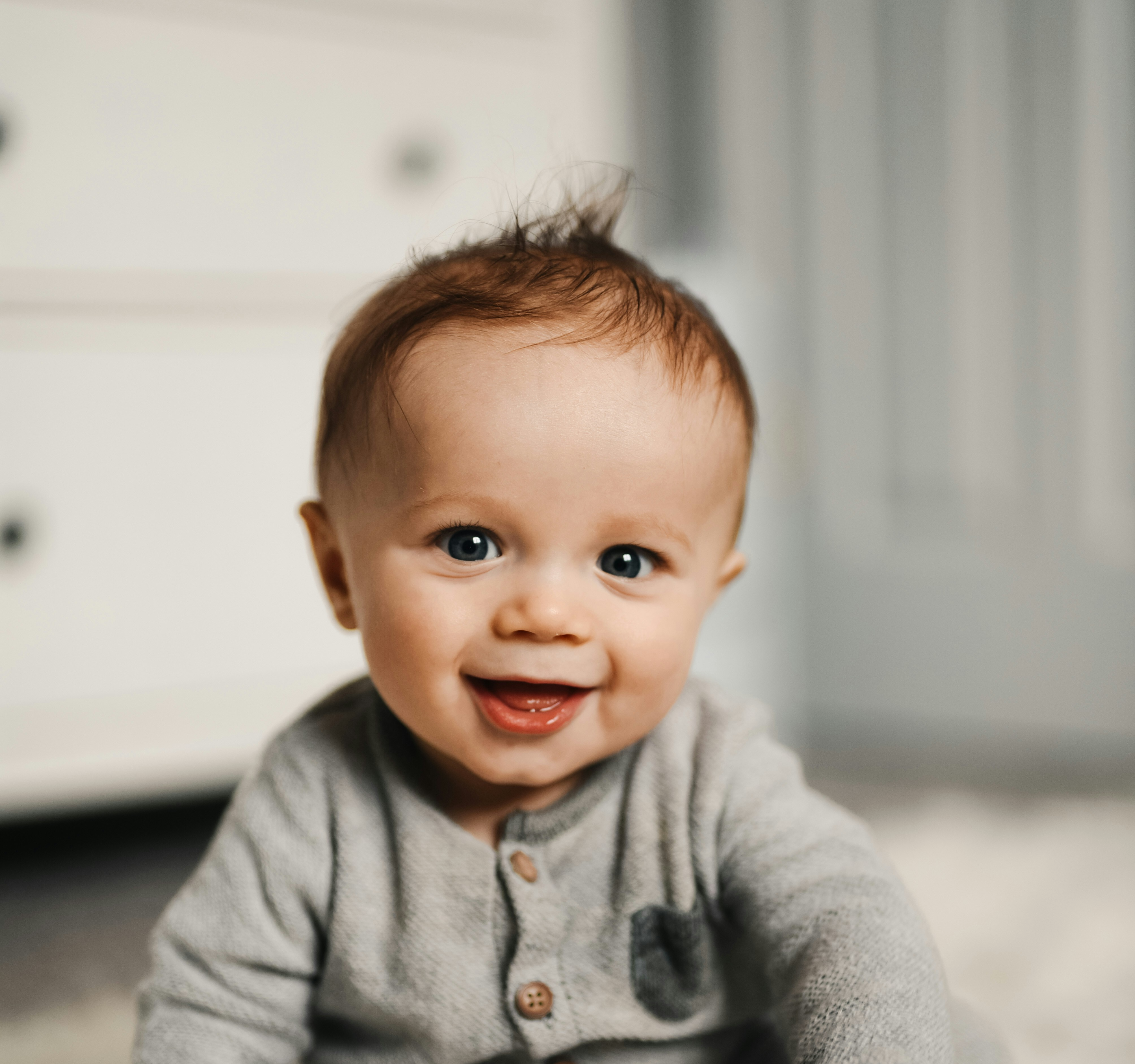 Baby smiling